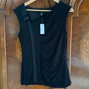 WHBM black dress top - Sz S